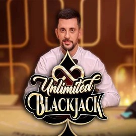 Official Live Casino logo: Unlimited Blackjack by Ezugi at 20Bet Casino
